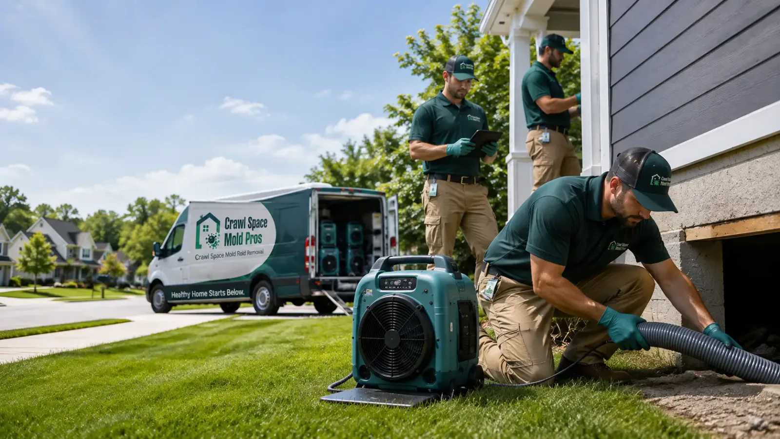Crawl Space Mold Removal in North Babylon, NY